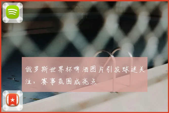 俄罗斯世界杯啤酒图片引发球迷关注,赛事氛围成亮点